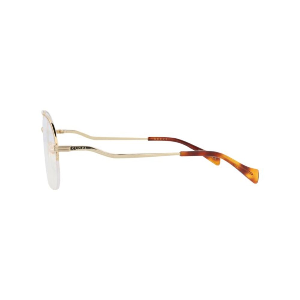 Gucci Aviator-Frame Metal Optical Frames Gold Womens - Picture 3 of 6